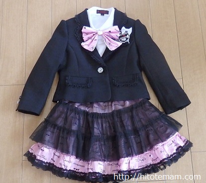 入学式女の子用スーツ